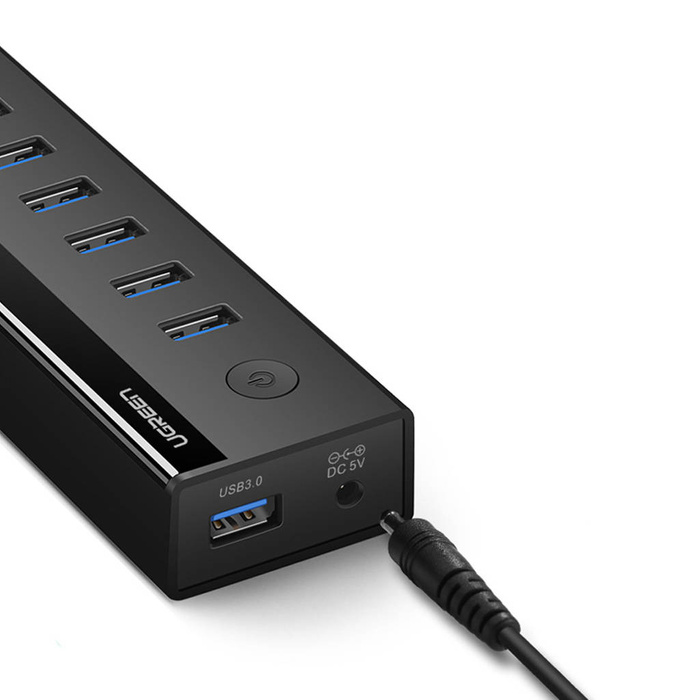 HUB multifuncional Ugreen 7in1 USB-A - 7xUSB-A 5Gb/s negro (US219)