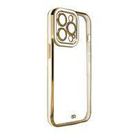 Fashion Case Cover per Xiaomi Redmi Note 11 Pro Gold Frame Gel Cover bianca