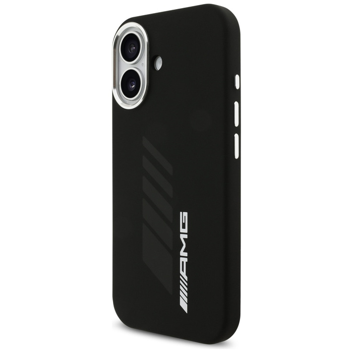 Etui AMG Silicone Oversize Rhombs        MagSafe do iPhone 17 czarny
