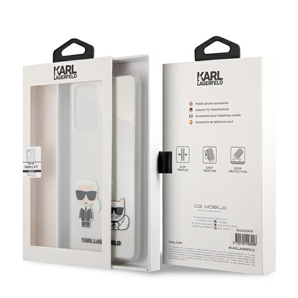 Case KARL LAGERFELD Samsung Galaxy A72 Karl & Choupette Clear Hardcase