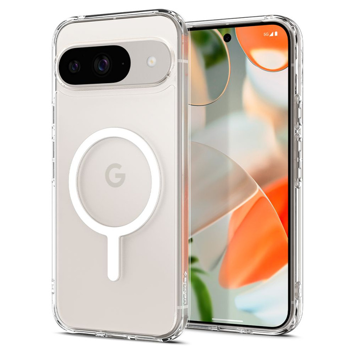Cover Spigen Ultra Hybrid MagSafe ANELLO ONETAP GOOGLE PIXEL 9 PRO BIANCO