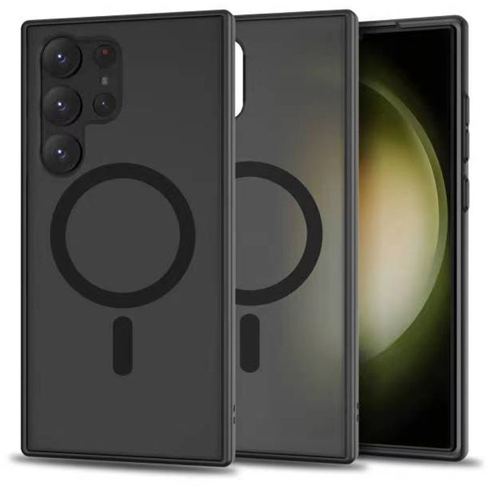 Telefontok TECH-PROTECT MagSZŐNYEG MagSafe GALAXY S23 ULTRA MATTE FEKETE