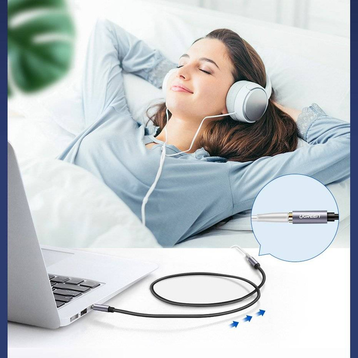 Ugreen kabel AUX prodlužovací kabel 3,5 mm mini jack 2 m černý (AV118 10594)