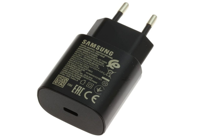 Originale SAMSUNG EP-TA800 Super Fast Charging + Cavo USB-C Nero