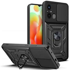 Puzdro Tech-protect Camshield Pro Xiaomi Redmi 12C Black Case
