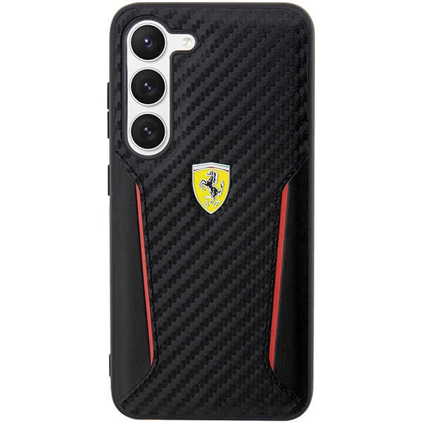 Obal Ferrari FEHCS23MNPYK S23 Plus S916 black/black hardcase Carbon Contrast Edges