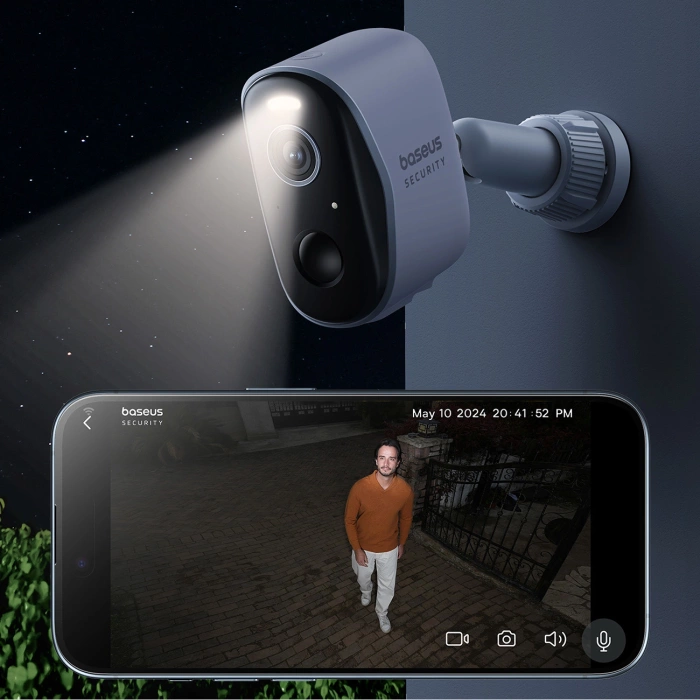 Kamera zewnętrzna Baseus N1 (Biała)