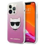 Coque KARL LAGERFELD Apple iPhone 13 Pro Max Choupette Head Pink Hardcase