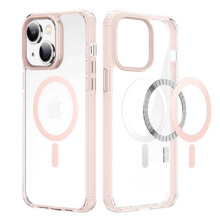 Coque Dux Ducis Clin2 pour iPhone 14 Plus magnétique MagSafe cover rose