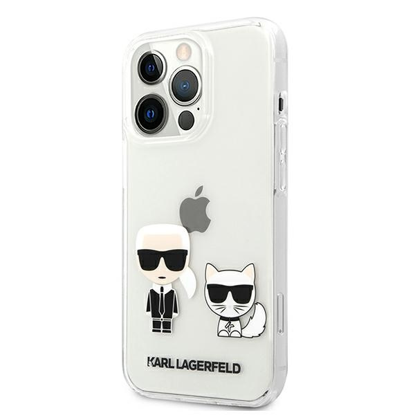 Cover KARL LAGERFELD Apple iPhone 13 Pro Max Transparent Karl &amp; Choupette Clear Hardcase