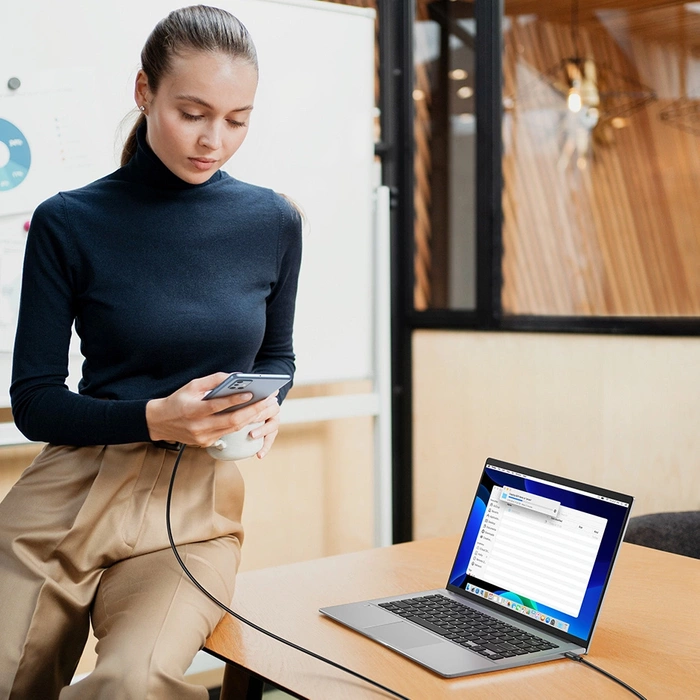 Kabel USB-C auf USB-C UGREEN 15177, 1,5m (schwarz)