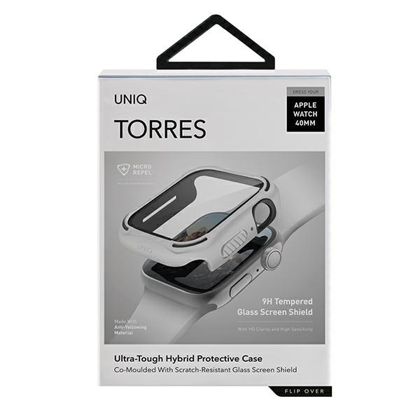 UNIQ coque Torres Apple Watch Series 4/5/6/SE 40mm. blanc/colombe blanc