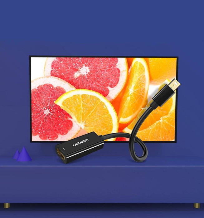 Ugreen Adapterkabel FHD (1080p) HDMI (weiblich) - Mini DisplayPort (männlich - Thunderbolt 2.0) weiß (MD112 10460)