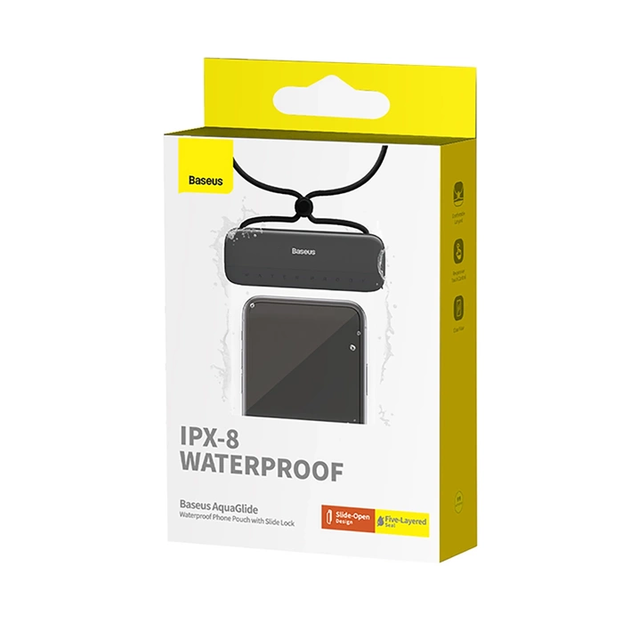 Waterproof phone case Baseus AquaGlide (black)