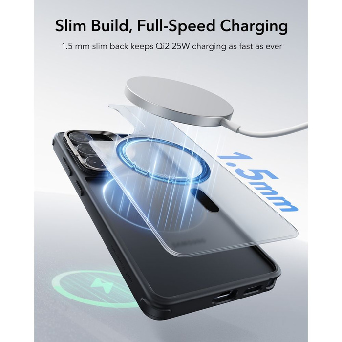 ESR CLASSIC HYBRID KICKSTAND MagSafe GALAXY S26 ULTRA GEFROSTET SCHWARZ