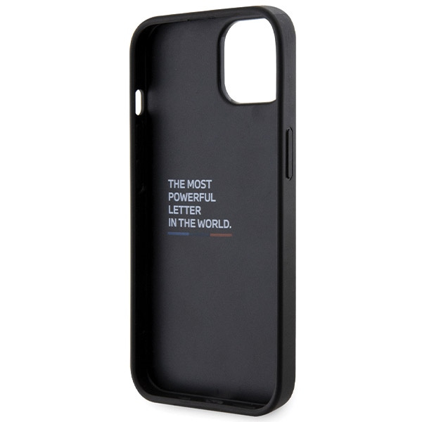 Cover BMW BMHCP15S22GSLK iPhone 15 / 14 / 13 6,1" nero/nero durocase Grip Hot Stamp Case