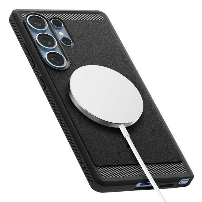 Spigen Rugged Armor Mag MagSafe GALAXY S25 ULTRA MATTE BLACK