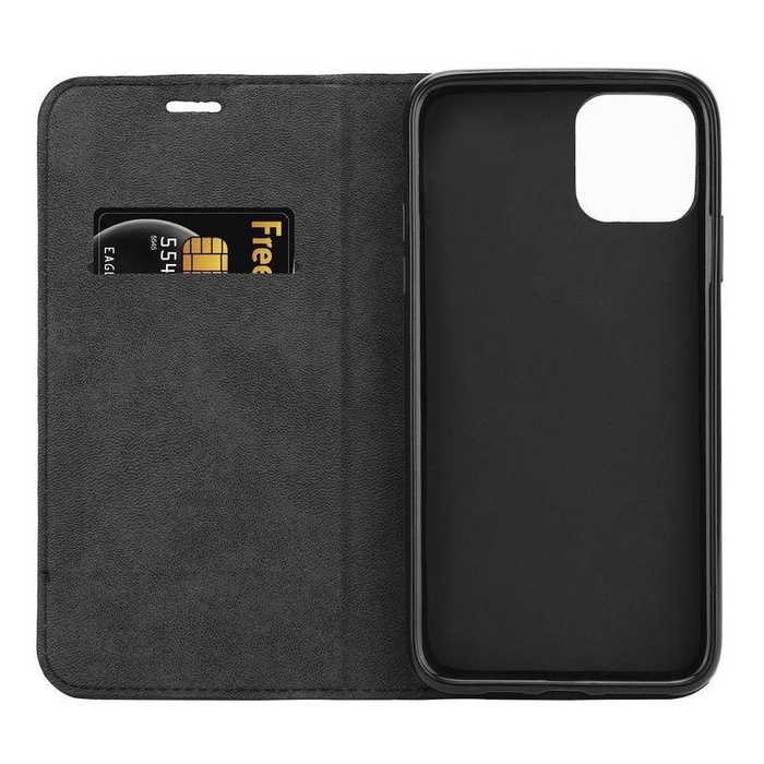 Cover Crong Folio Case iPhone 11 Pro con patta magnetica nera