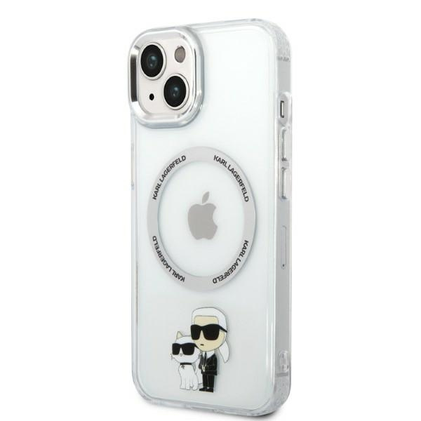 Karl Lagerfeld KLHMP14MHNKCIT iPhone 14 Plus 6,7" hardcase transparentní Iconic Karl&amp;Choupette MagSafe