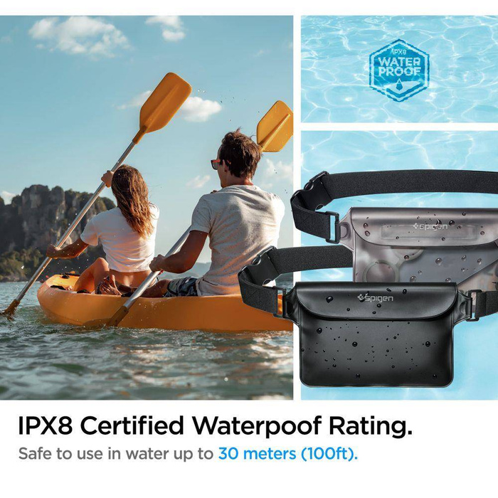 Spigen A620 UNIVERSAL WASSERDICHTE GÜRTELTASCHE SCHWARZ