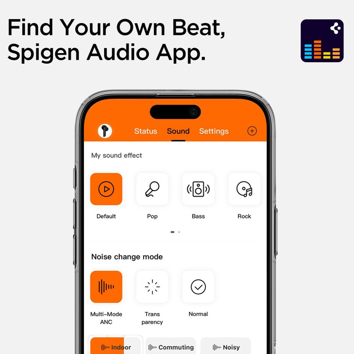 Spigen SA2400 ANC AURICULAR DE BOTÓN NEGRO