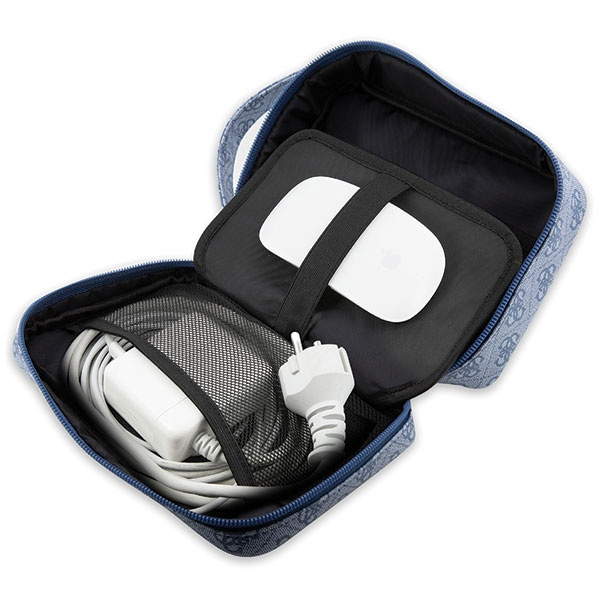 Sac Guess GUHBP4RPSB Organiseur bleu/bleu 4G Rayures imprimées