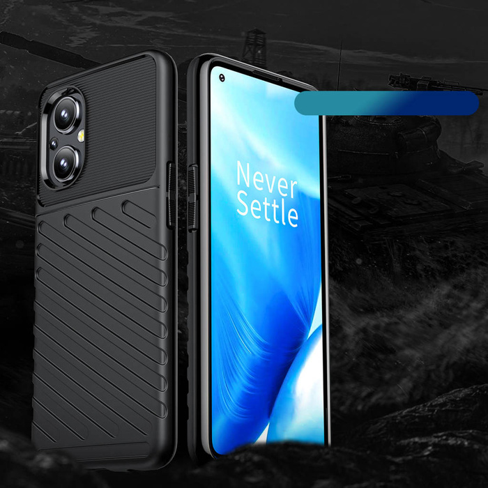 Thunder Case flexibel gepanzert hülle Abdeckung OnePlus Nord N200 5G schwarz
