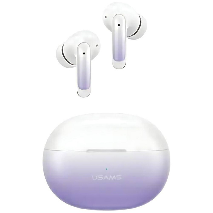 USAMS Słuchawki Bluetooth 5.3 TWS X-don series ENC bezprzewodowe fioletowy gradient/purple blue BHUENCXD04 (US-XD19)