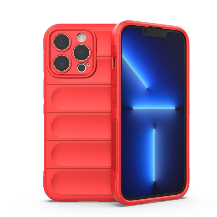 Custodia Magic Shield Case per iPhone 13 Pro custodia corazzata flessibile rossa