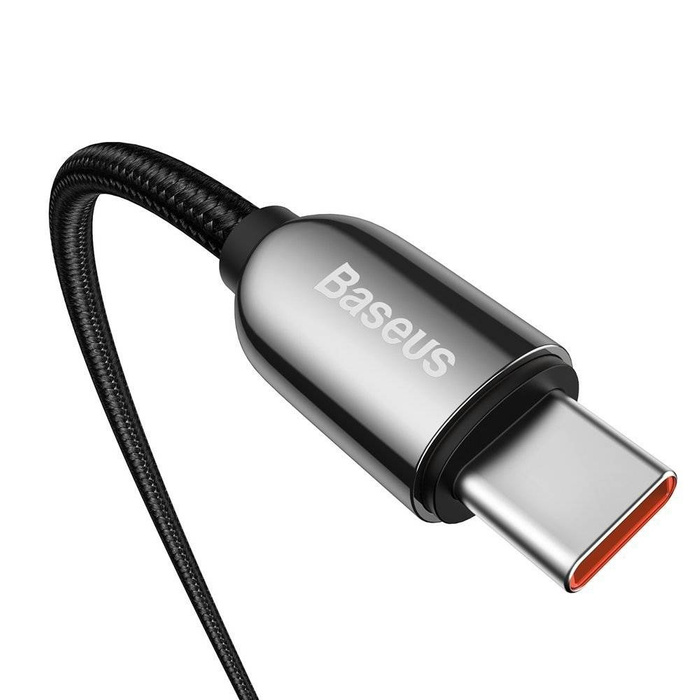 Baseus USB Type C Kabel - USB Type C 100W (20V / 5A) Power Delivery mit Display Powermeter 2m schwarz (CATSK-C01)