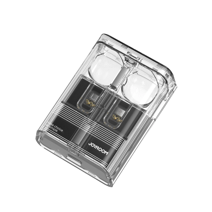 Cuffie wireless TWS Joyroom JR-TC1 IceLens Series con luci LED - nere