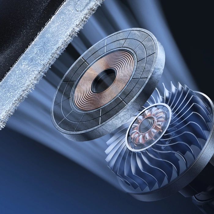 Joyroom Autotelefonhalter mit induktivem Ladegerät (MagSafe-kompatibel) mit Lüftungsventilator – Schwarz (JR-ZS387)