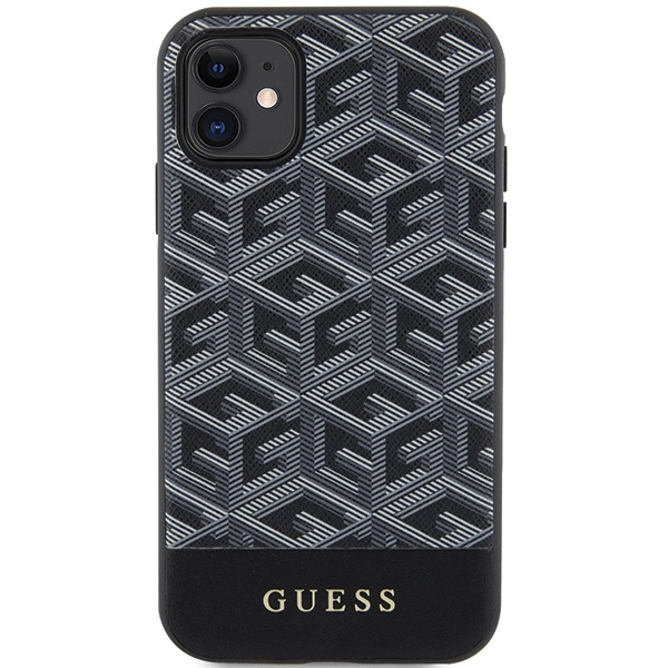 Guess GUHMN61HGCFSEK iPhone 11 / Xr 6,1" nero/nerocase GCube Stripes MagSafe