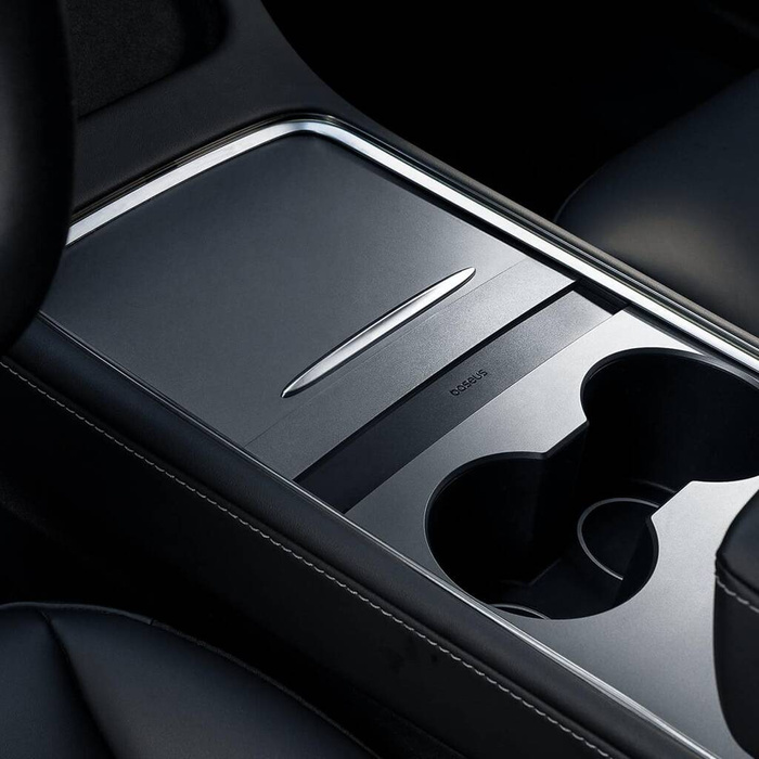 HUB USB Baseus serie T-Space per Tesla Model 3 / Y con cavo USB C integrato da 45 W - Nero