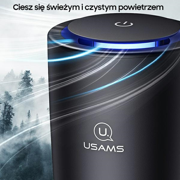 USAMS Portable Air Ionizer Anion Pm2.5 ZB181JHQ01 US-ZB181 Nero