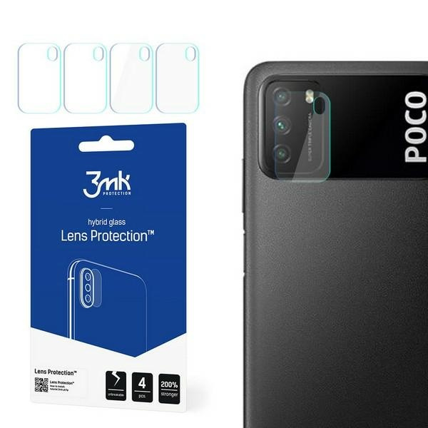 3MK Xiaomi Poco M3 Lens Protect Hybrid Glass 4pcs Glass