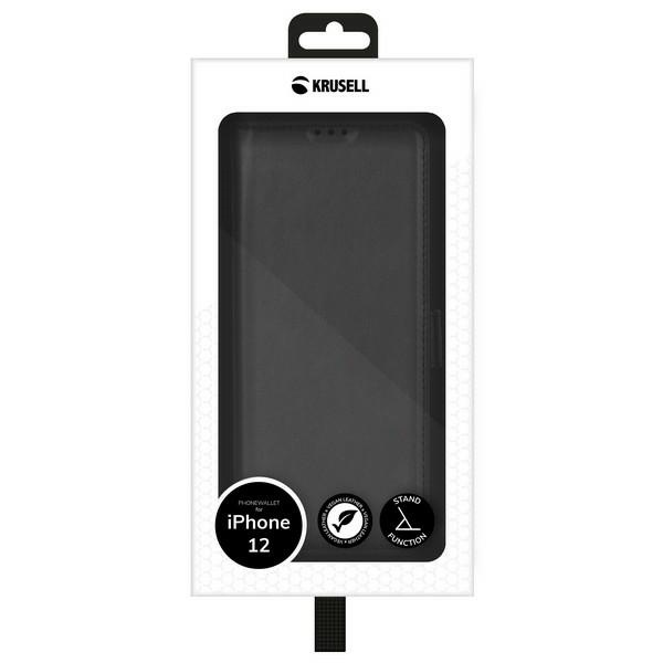 Coque kRUSELL Apple iPhone 12 Mini 5.4 62147 PhoneWallet Étui noir