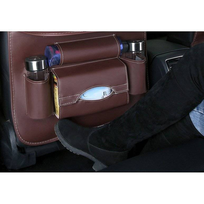 Organisateur de voiture pour le siège étagère pliable mini table de voiture noir