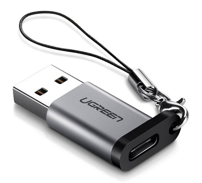 Adaptador USB 3.0 a USB-C 3.1 PD UGREEN (gris)