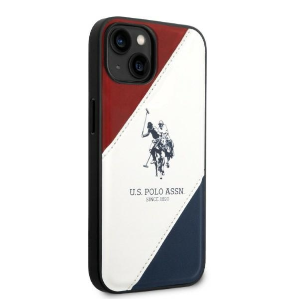 US Polo USHCP14MPSO3 iPhone 14 Plus 6.7" weiß/weiß Tricolor Geprägt