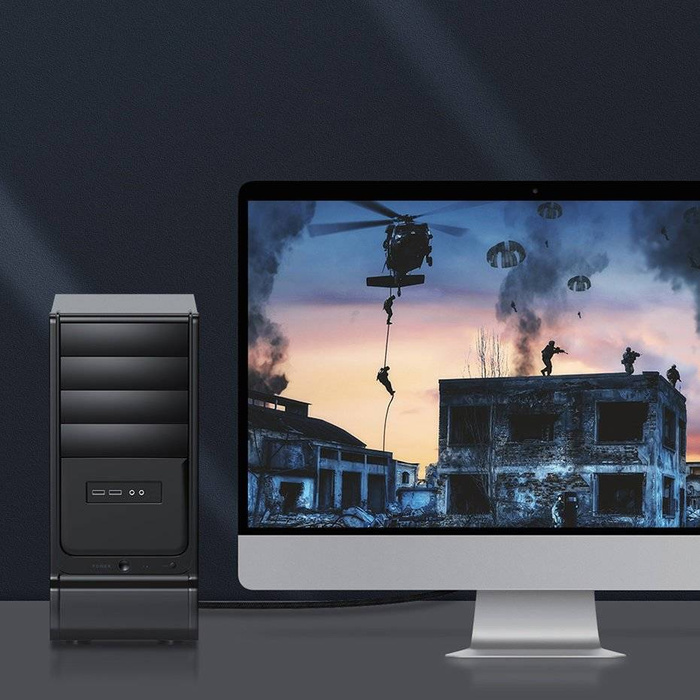 Câble Baseus HDMI 2.1 8K 60 Hz 48 Gbps / 4K 120 Hz / 2K 144 Hz 3D eARC QMS Dynamic HDR VRR ALLM 3 m noir (CAKGQ-L01)