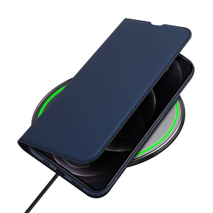 Dux Ducis Skin Pro holster cover flip cover pro iPhone 13 Pro modrý