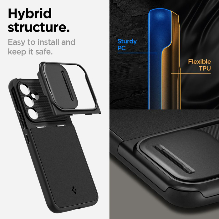 Coque Spigen Optik Armor Galaxy A54 5G Noir