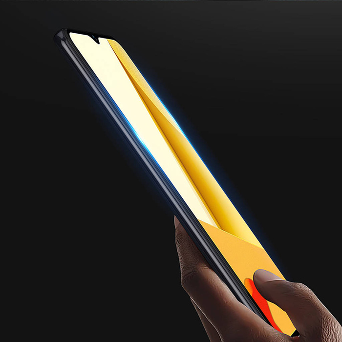 Dux Ducis 9D gehärtetes Glas tempered Glass Vivo Y16 / Y02s voller Bildschirm mit Lünette schwarz (case freundlich)