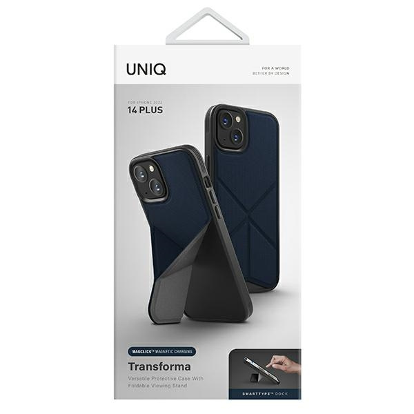 UNIQ hülle Transforma iPhone 14 Plus 6.7" Magclick Aufladen blau/elektrisch blau