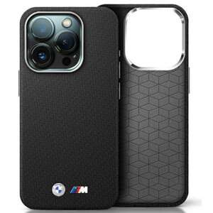 Funda BMW iPhone 16 Pro Max 6.9" negro/negro durocase M Edition Kevlar metal envuelto