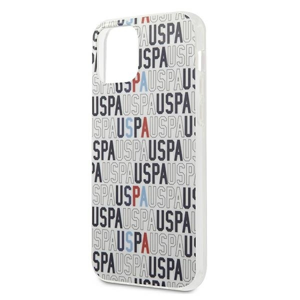 Pouzdro US POLO Apple iPhone 12 Pro Max 6.7 Logo Mania Collection USHCP12LPCUSPA6 White Case