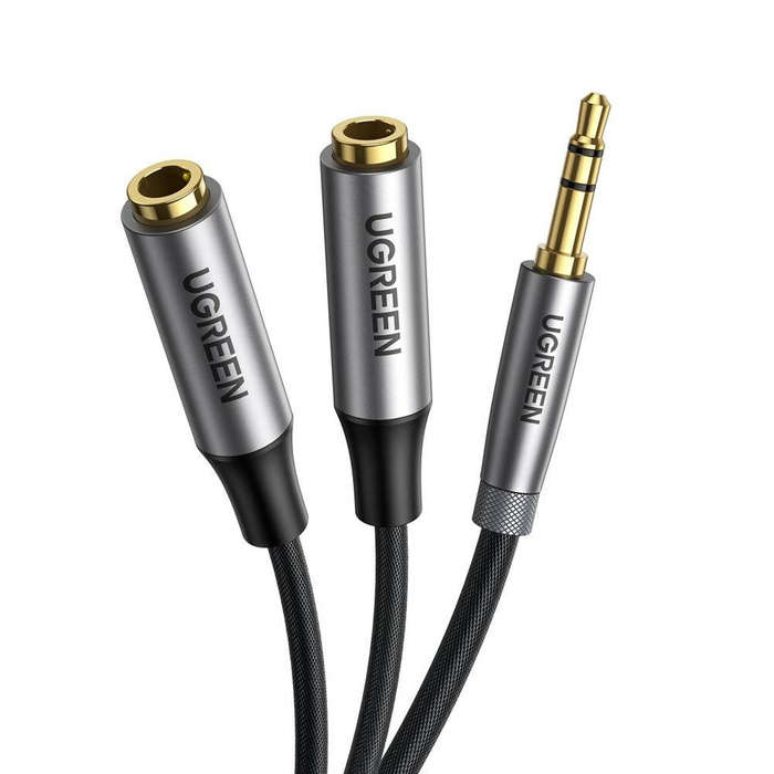 Ugreen cavo di prolunga mini jack AUX 3,5 mm 0,2 m nero (AV191 50253)