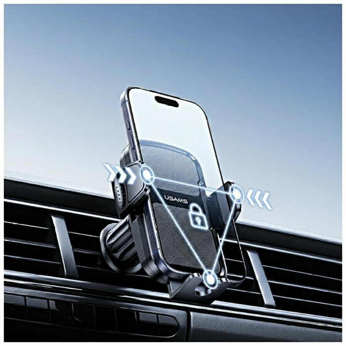 Uchwyt samochodowy USAMS ZJ085 do kratki wentylacyjnej czarny