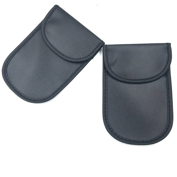Coque boîte de Faraday anti-vol pour clés de voiture bloquant les fréquences radio 14 cm avec 10 cm noir